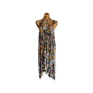 Vestique maxi dress spaghetti straps yellow